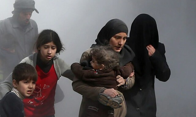 image: Dette skjer i Øst-Ghouta mens vi mesker oss i vinterværet